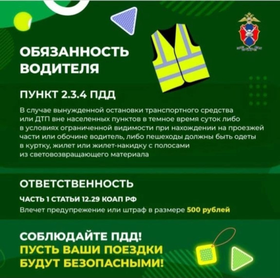 Обязанность водителя.